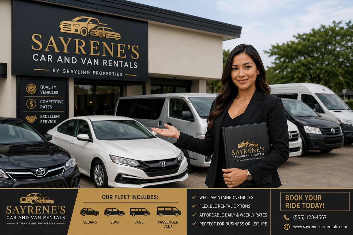 Sayrene's Car and Van Rentals 05-29-26